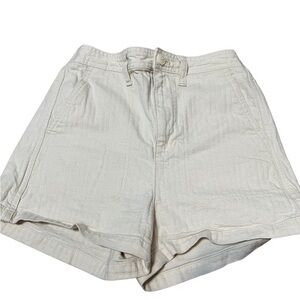 Madewell Off White zipper Button with Stretch Waist Band Size XXS
